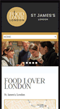 Mobile Screenshot of foodloverlondon.com